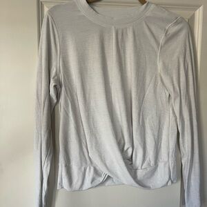 Old Navy Light Gray Active Long Sleeve Top